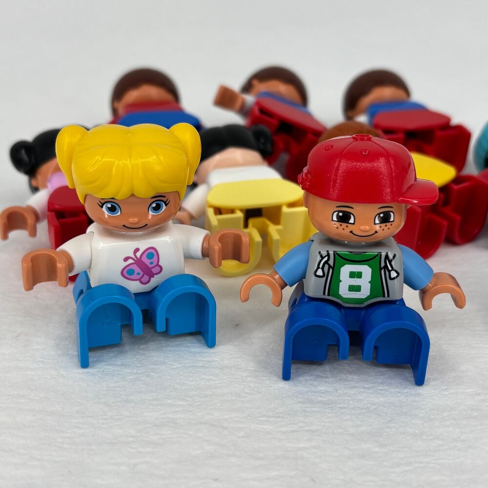 Lego Duplo Mini Toddler Figures Lot of 10 Girls Boys Variety Minifigures Blocks - Picture 7 of 8